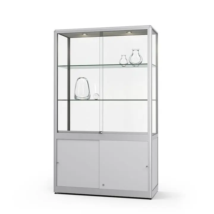 Glasvitrine mit Unterschrank