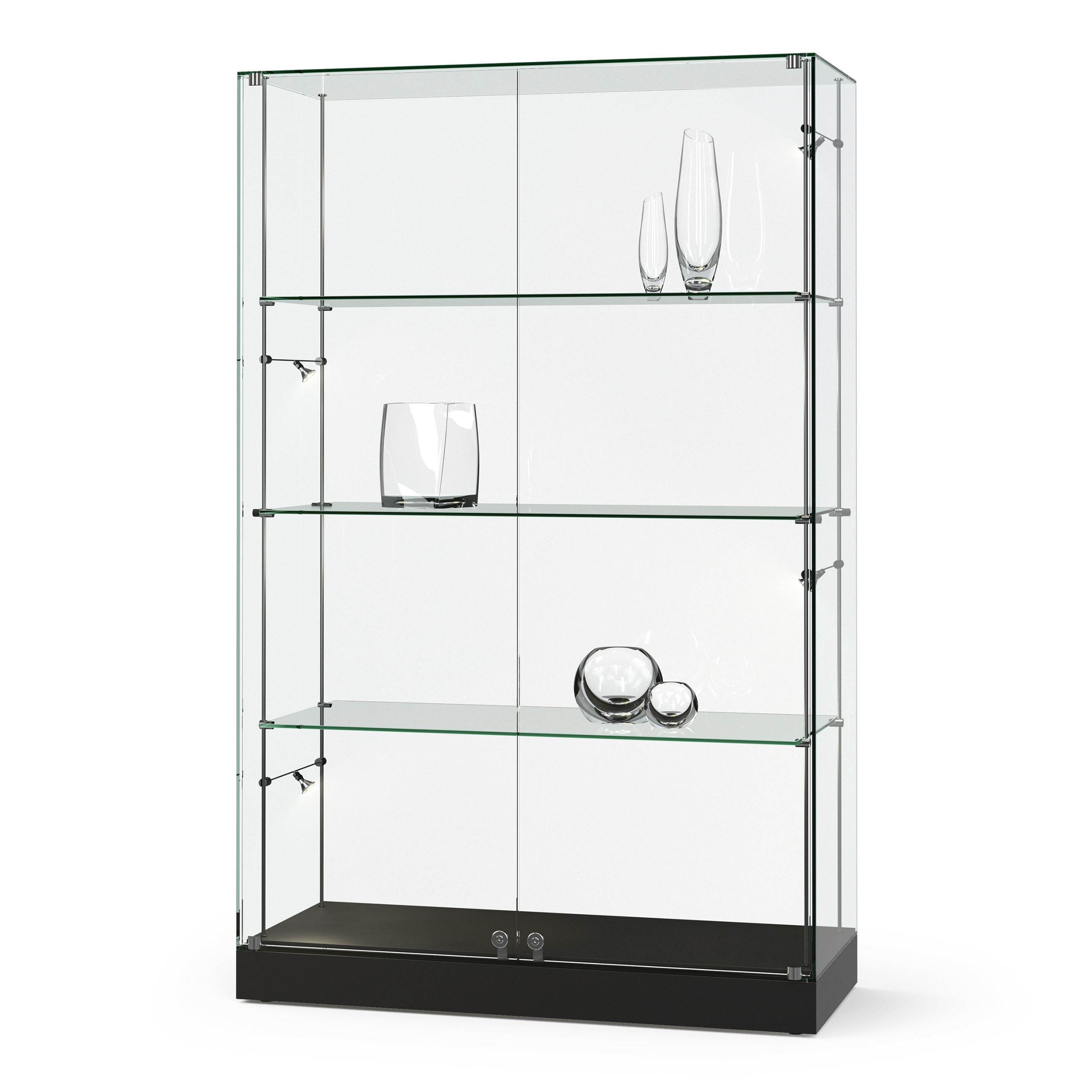 Standvitrine Ganzglas